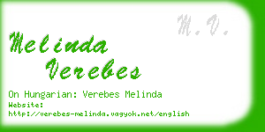 melinda verebes business card